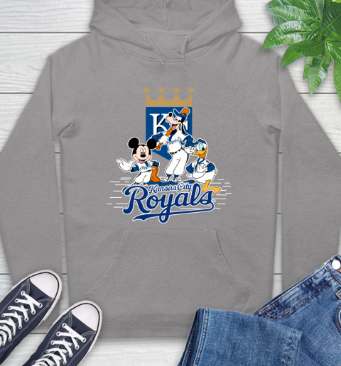 MLB Kansas City Royals Mickey Mouse Donald Duck Goofy Baseball T Shirt Hoodie 6
