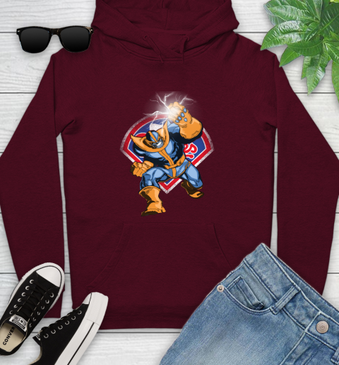 Philadelphia Phillies MLB Baseball Thanos Avengers Infinity War Marvel Youth Hoodie 7