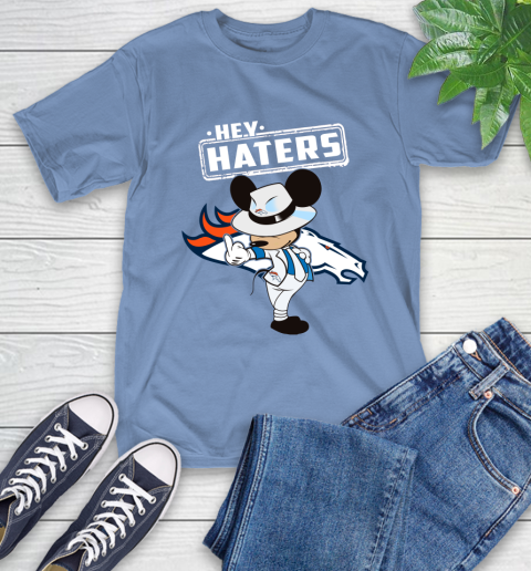 NFL Hey Haters Mickey Football Sports Denver Broncos T-Shirt 12