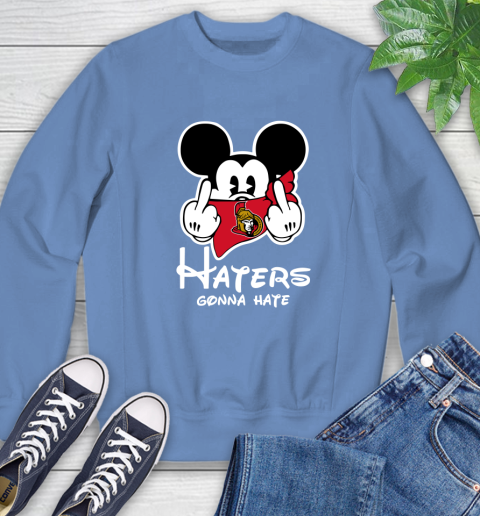 NHL Ottawa Senators Haters Gonna Hate Mickey Mouse Disney Hockey T Shirt Sweatshirt 11