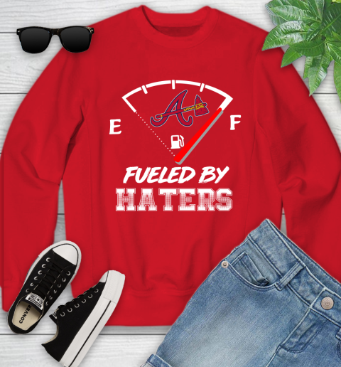 Atlanta Braves MLB Baseball Fueled By Haters Sports Youth Sweatshirt 8