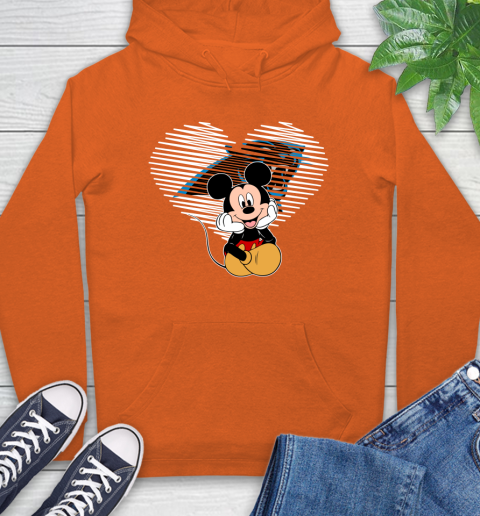 NFL Carolina Panthers The Heart Mickey Mouse Disney Football T Shirt_000 Hoodie 4