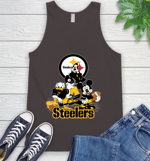 NFL Pittsburgh Steelers Mickey Mouse Donald Duck Goofy Football Shirt Tank Top 6