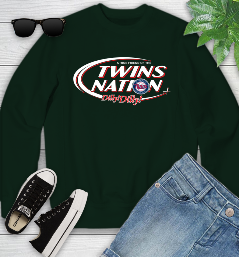 MLB A True Friend Of The Minnesota Twins Dilly Dilly Baseball Sports Youth Sweatshirt 9