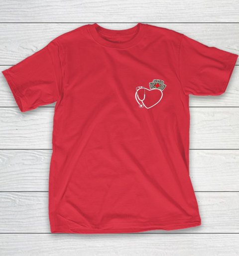 Heart Stethoscope Cute Love Nursing Gifts Valentine Day 2022 Youth T-Shirt 8