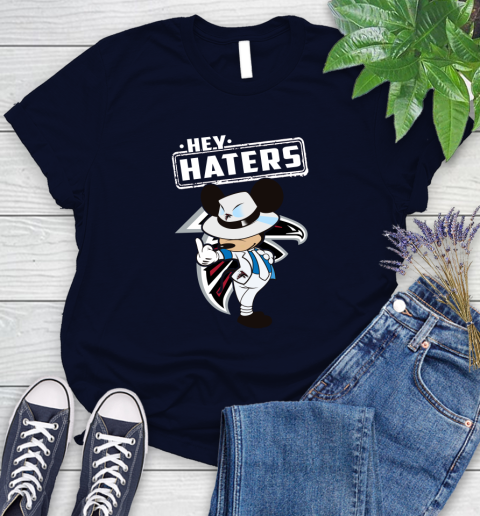 NFL Hey Haters Mickey Football Sports Atlanta Falcons Women's T-Shirt 2