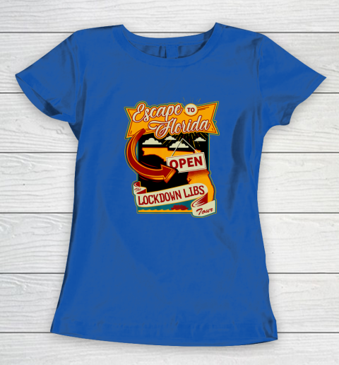 Escape To Florida Shirt Ron DeSantis (Print on front and back) Women's T-Shirt 6