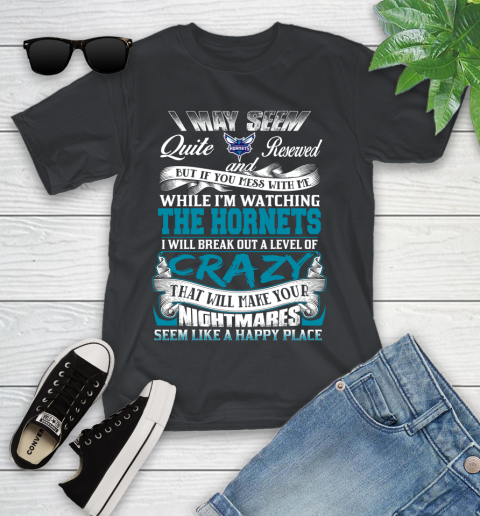 Charlotte Hornets NBA Basketball Don't Mess With Me While I'm Watching My Team Youth T-Shirt