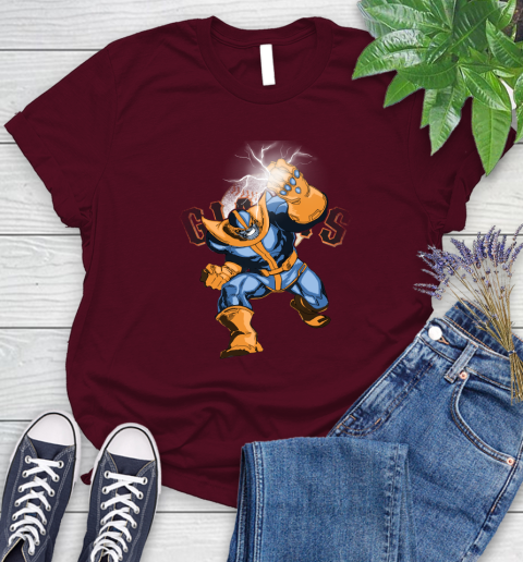 San Francisco Giants MLB Baseball Thanos Avengers Infinity War Marvel Women's T-Shirt 7