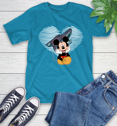 NHL Arizona Coyotes The Heart Mickey Mouse Disney Hockey T-Shirt 9