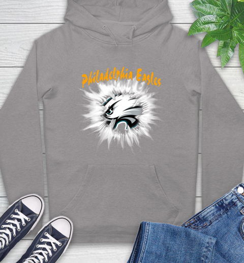 Philadelphia Eagles NFL Football Adoring Fan Rip Sports Hoodie 6