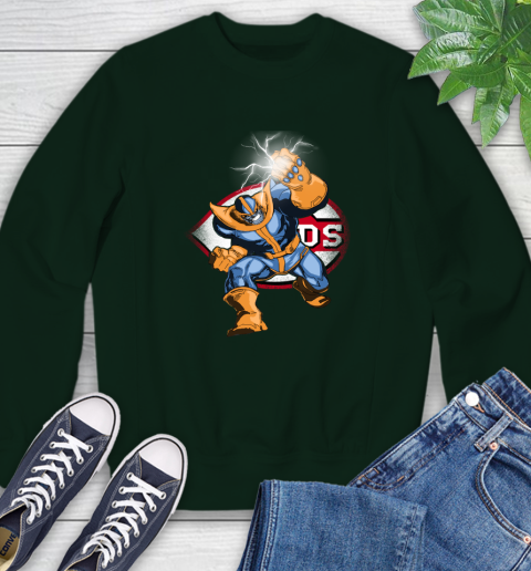 Cincinnati Reds MLB Baseball Thanos Avengers Infinity War Marvel Sweatshirt 12