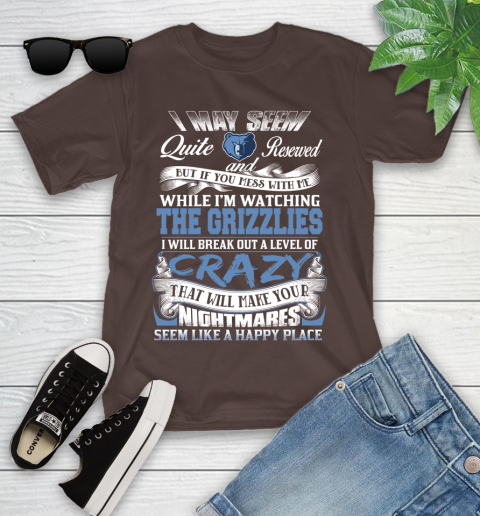 Memphis Grizzlies NBA Basketball Don't Mess With Me While I'm Watching My Team Youth T-Shirt 7