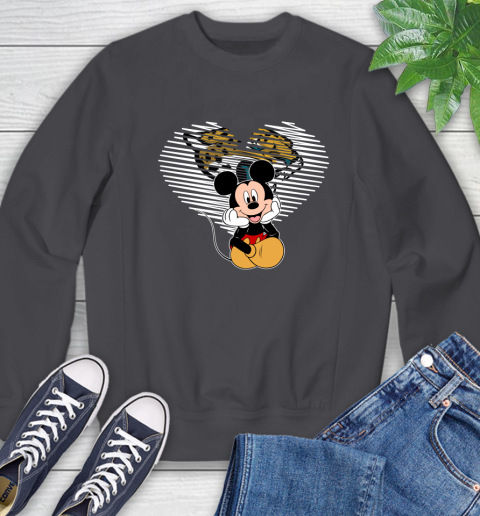 NFL Jacksonville Jaguars The Heart Mickey Mouse Disney Football T Shirt_000 Sweatshirt 6
