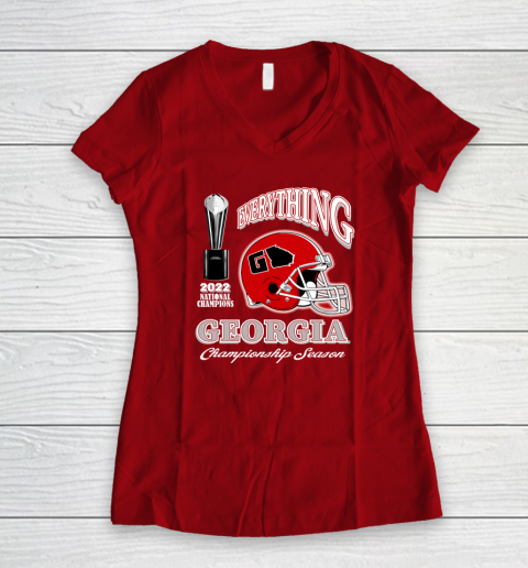 Georgia National Championship Women's V-Neck T-Shirt 6