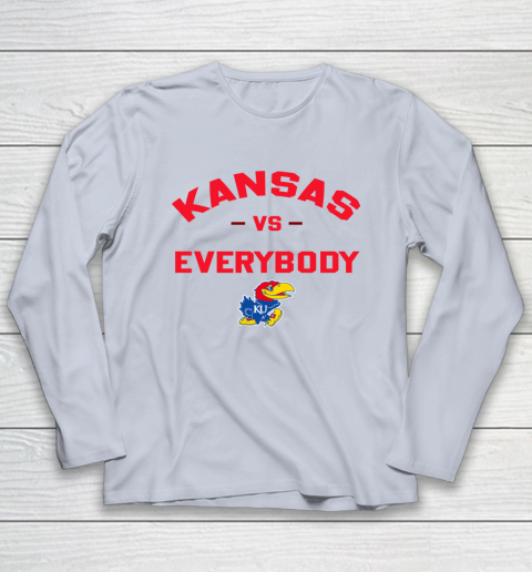 Kansas Jayhawks Vs Everybody Long Sleeve T-Shirt 4