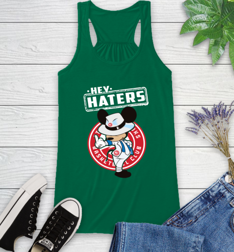 NBA Hey Haters Mickey Basketball Sports Atlanta Hawks Racerback Tank 6