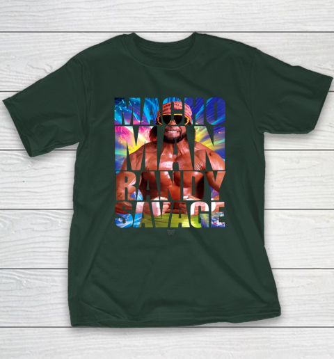 Randy Macho Man Savage WWE Disco Splash Youth T-Shirt 11