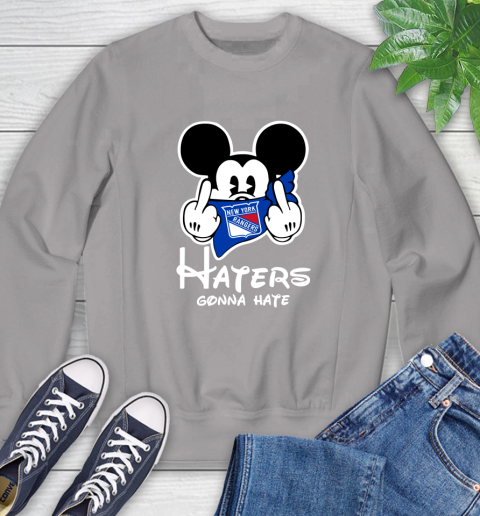 NHL New York Rangers Haters Gonna Hate Mickey Mouse Disney Hockey T Shirt Sweatshirt 5