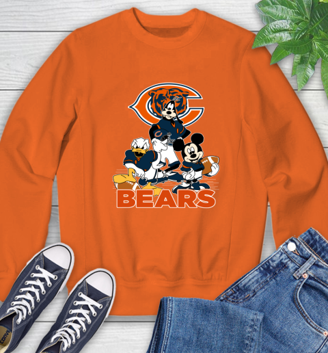 NFL Chicago Bears Mickey Mouse Donald Duck Goofy Football Shirt Sweatshirt 3