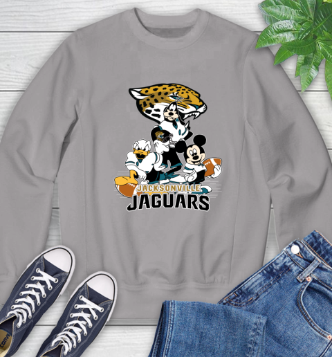 NFL Jacksonville Jaguars Mickey Mouse Donald Duck Goofy Football Shirt Sweatshirt 5