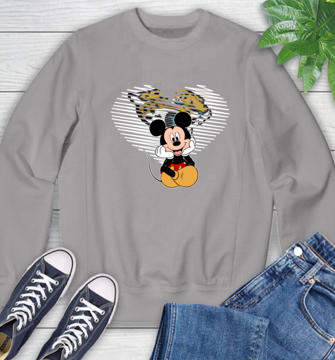 NFL Jacksonville Jaguars The Heart Mickey Mouse Disney Football T Shirt_000 Sweatshirt 5