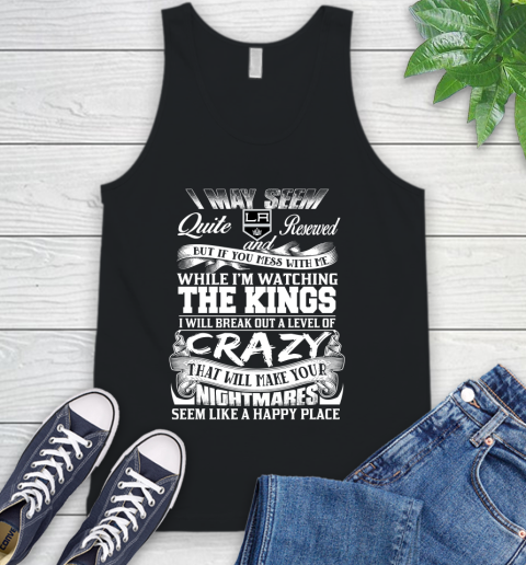 Los Angeles Kings NHL Hockey Don't Mess With Me While I'm Watching My Team Tank Top