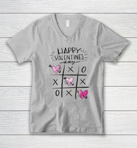 Love Happy Valentine Day Heart Lovers Couples Gifts Pajamas V-Neck T-Shirt 5