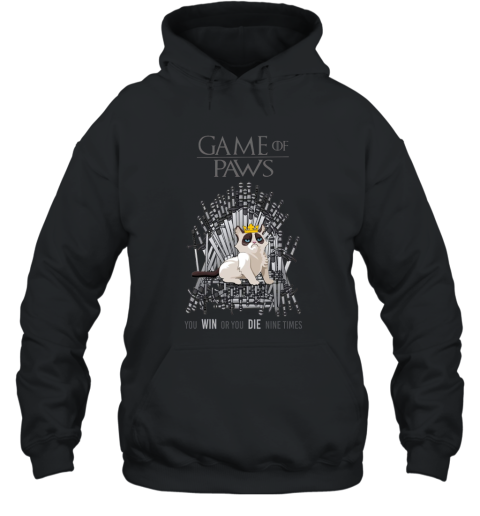 Game Of Paws Shirt Grumpy The Cat T Shirt Hooded