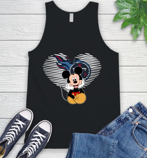 NFL Tennessee Titans The Heart Mickey Mouse Disney Football T Shirt_000 Tank Top