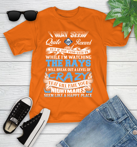 Tampa Bay Rays MLB Baseball Don't Mess With Me While I'm Watching My Team Youth T-Shirt 9