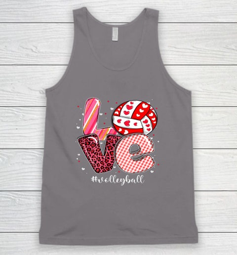 Funny Valentine Volleyball Player Sport Lovers Family Outfit Tank Top 5