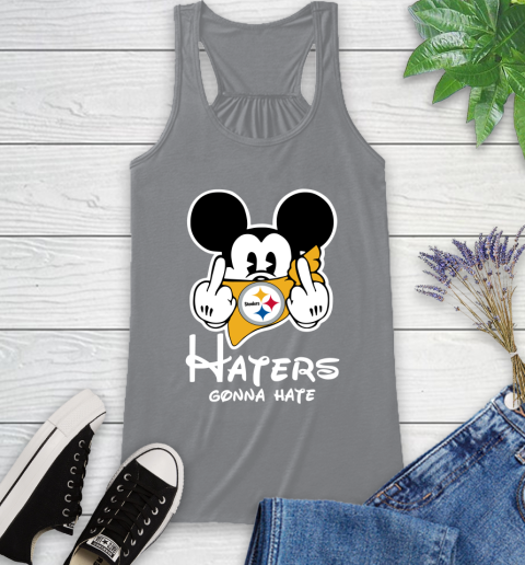 NFL Pittsburgh Steelers Haters Gonna Hate Mickey Mouse Disney Football T Shirt_000 Racerback Tank 4