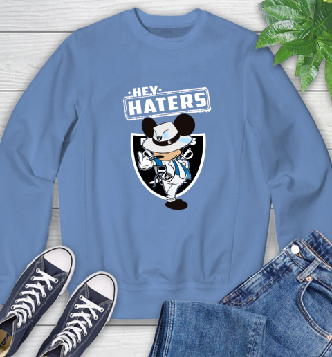 NFL Hey Haters Mickey Football Sports Oakland Raiders Sweatshirt 11