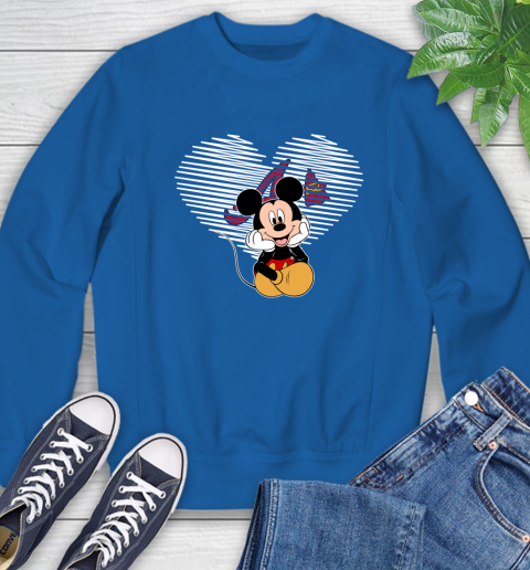 MLB Atlanta Braves The Heart Mickey Mouse Disney Baseball T Shirt_000 Sweatshirt 9