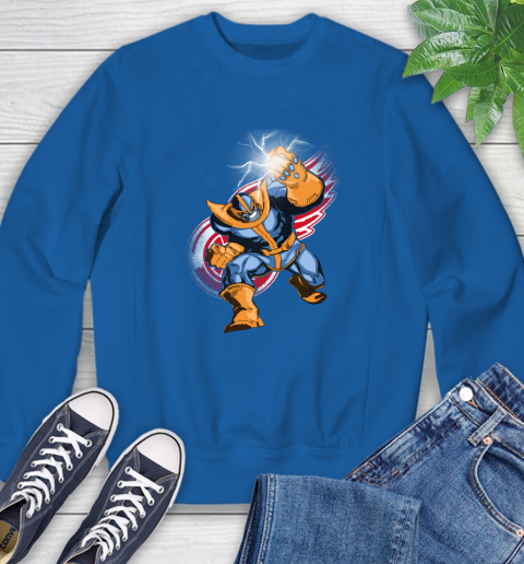 Detroit Red Wings NHL Hockey Thanos Avengers Infinity War Marvel Sweatshirt 9