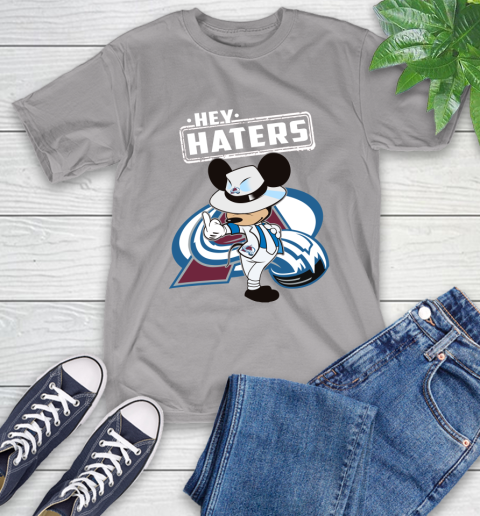 NHL Hey Haters Mickey Hockey Sports Colorado Avalanche T-Shirt 6