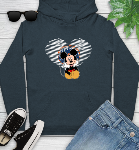 MLB New York Mets The Heart Mickey Mouse Disney Baseball T Shirt_000 Youth Hoodie 10