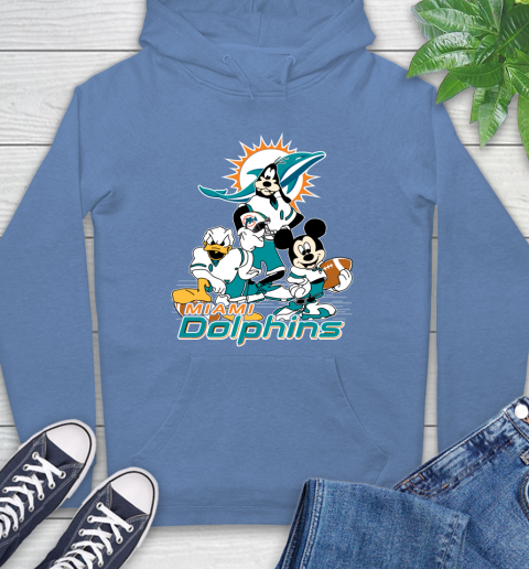 NFL Miami Dolphins Mickey Mouse Donald Duck Goofy Football Shirt Hoodie 11