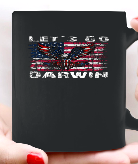 Let's go Darwin America Flag Eagle Ceramic Mug 11oz