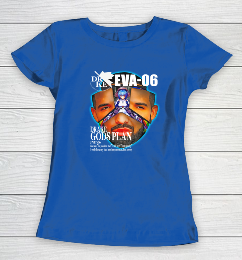 Drake Evangelion Shirt Drake Eva 06 Drake Gods Plan Women's T-Shirt 6