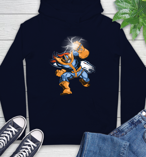 Denver Broncos NFL Football Thanos Avengers Infinity War Marvel Hoodie 3