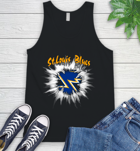 St.Louis Blues NHL Hockey Adoring Fan Rip Sports Tank Top