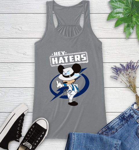 NHL Hey Haters Mickey Hockey Sports Tampa Bay Lightning Racerback Tank 4