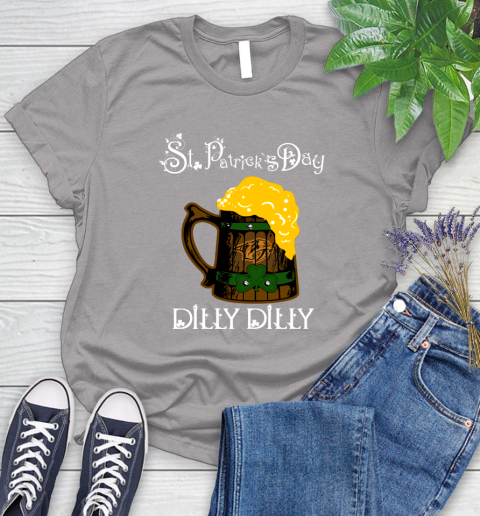 NHL Nashville Predators St Patrick's Day Dilly Dilly Beer Hockey Sports Women's T-Shirt 5