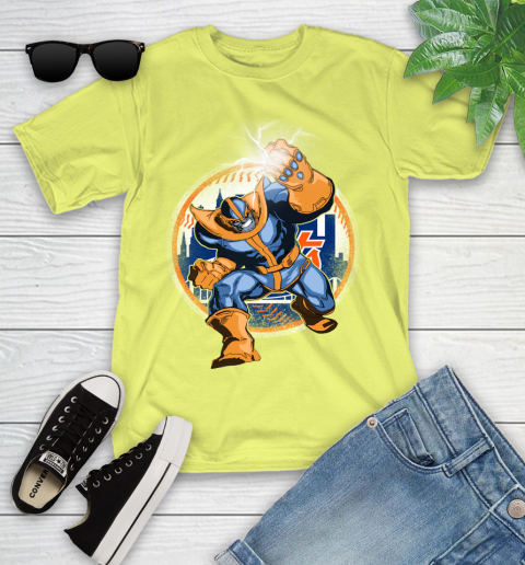 New York Mets MLB Baseball Thanos Avengers Infinity War Marvel Youth T-Shirt 10