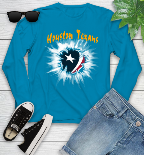 Houston Texans NFL Football Adoring Fan Rip Sports Youth Long Sleeve 8