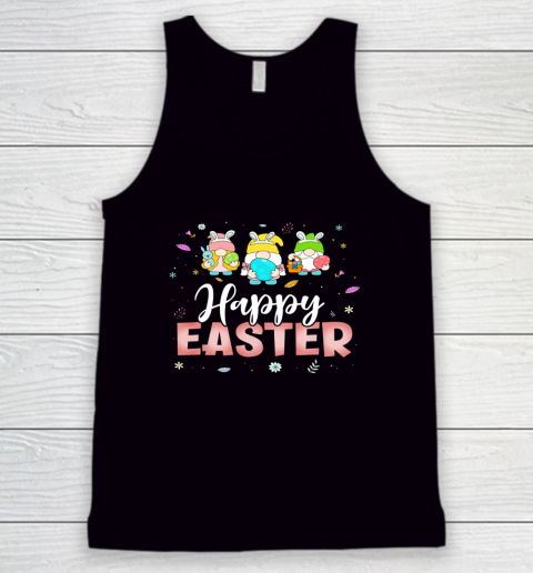 Happy Easter Day Cute Gnomes With Bunny Eggs Ears Tank Top