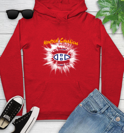 Montreal Canadiens NHL Hockey Adoring Fan Rip Sports Youth Hoodie 12