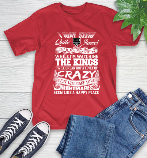 Los Angeles Kings NHL Hockey Don't Mess With Me While I'm Watching My Team T-Shirt 11